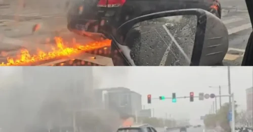 CAUCHO QUEMADO! Momento impactante: un 