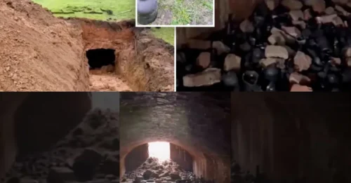 Uncorked! Sink hole at golf course reveals long-lost 19th century wine cellar – A Century-Old Mystery Suddenly Exposed Beneath the Fairway