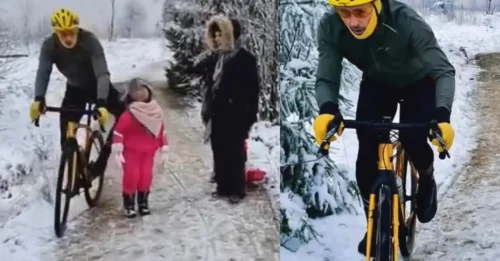 Desenmascarado: el presidente del club ciclista que tiró al suelo a una niña de 5 años, mientras rompe el silencio para culparla por no moverse de su camino y se queja de que su padre lo hizo 