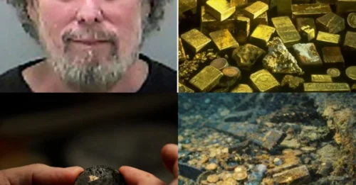 HIDDEN GOLD! Treasure hunter who never revealed secret location of shipwreck’s gold coins is freed from jail after ten years