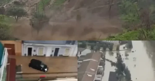 PÁNICO POR DILUVIO! Observa cómo los deslizamientos de tierra, las terribles inundaciones y los tornados azotan el sur de Italia, provocando evacuaciones y dejando a personas atrapadas en sus coches.