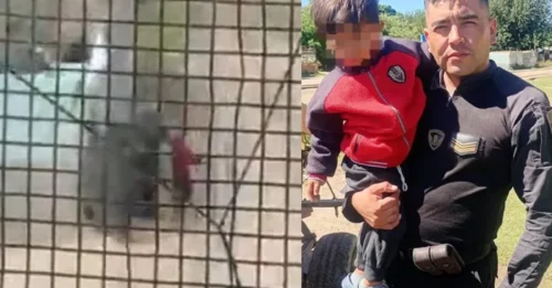 ESTRELLA DE LA PISTA! Momento de infarto: un policía héroe rescata a un niño pequeño de 3 años en el último segundo mientras un tren se precipita hacia él por las vías.