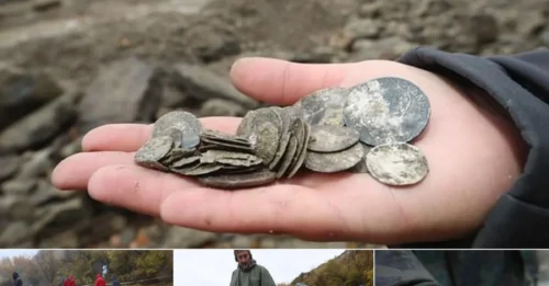 I COULDN'T BELIEVE MY EYES! – Historic Drought Uncovers SHOCKING 16th-Century Treasure: Golden Coins Scattered Along Riverbank from a Mysterious Sunken Ship!