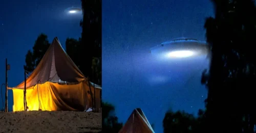Astounding Video: Radiant Light Cast by UFO onto Tourist Tent in African Oasis