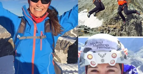 THE MOUNTAIN KNEW WHAT SHE HID. The hidden truth: Pippa’s terrifying climb up the Matterhorn was secretly a funeral rite for her fiancé’s brother.