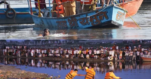 HORROR EN BARCO! Al menos 10 muertos y una docena desaparecidos después de que una embarcación abarrotada chocara contra un puente y volcara, lo que desencadenó una frenética operación de rescate.