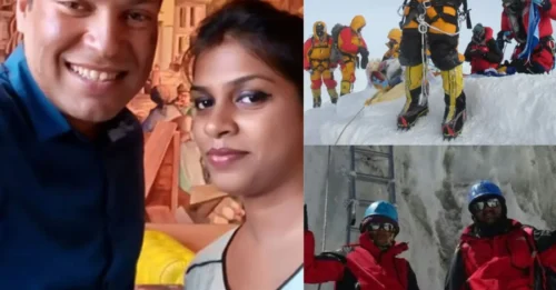 NOTHING IS REAL ON TOP OF THE WORLD. They claimed to be India's first married couple on Everest – but the only thing real about their 