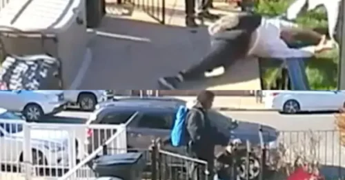 PALIZA BRUTAL! Momento de horror: una abuela de 75 años sufre un brutal pisotón en la cabeza durante una discusión vecinal por excremento de perro; un testigo heroico relata su 