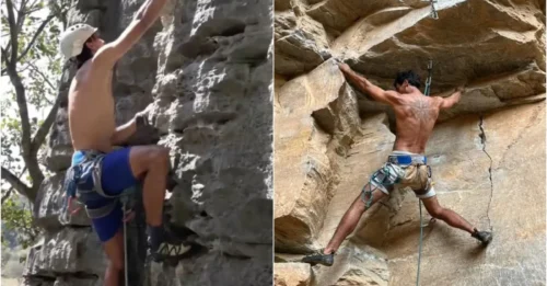 ¡Terror en la montaña! Un escalador experto se desploma 80 metros ante los ojos de su novia tras romperse la cuerda: 