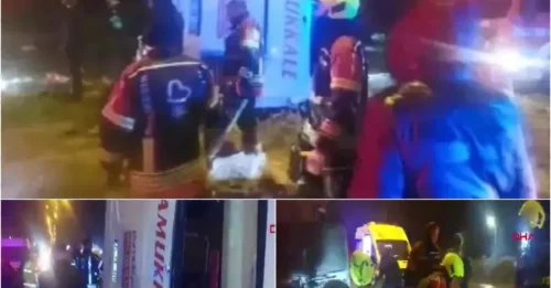 ¡Tragedia en Turquía! Autobús volcado deja al menos 3 muertos y 22 heridos en medio de caos y pánico.