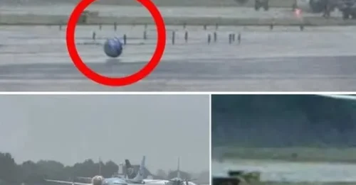 “THEY WEREN’T LIKE US”: Manchester Airport Shutdown After Spherical UFO Drops Strange Hum, Tall Glowing Figures Spotted!