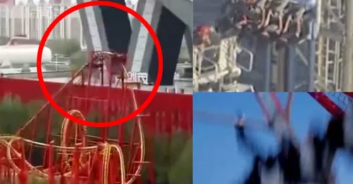 HORROR IN THE SKY: Thunderstorm Sparks Power Cut Leaving Dozens Hanging UPSIDE DOWN 330FT In The Air For Agonizing 30 Minutes