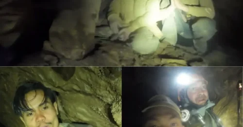 ‘WAIT FOR ME’ Trapped Gold Hunters’ Heartbreaking Messages Spark Fears for Their Fate as Harrowing New Cave Rescue Footage Emerges