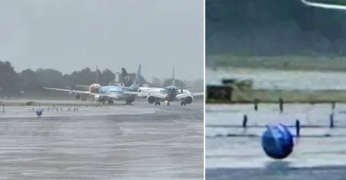 URGENT: UFO Lands at Manchester Airport! Witnesses Claim Glowing Humanoids Emerged as Military Rushes to Hide the Truth