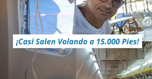 ¡DRAMA A 15.000 PIES! Quedó atrapado en la ventanilla del avión mientras los pasajeros luchaban por salvarle la vida
