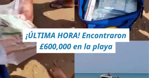 ¡ÚLTIMA HORA! Bañistas hallan más de £600,000 en efectivo flotando en la playa tras el insólito fallo de una lancha