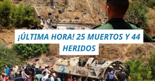 ¡ÚLTIMA HORA! Tragedia en la carretera: Al menos 25 muertos y 44 heridos tras volcar un autobús de pasajeros