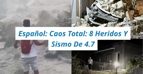 ¡ÚLTIMA HORA! Un violento terremoto sacude el sur de Italia: gigantescas rocas aplastan autos y dejan al menos 8 heridos