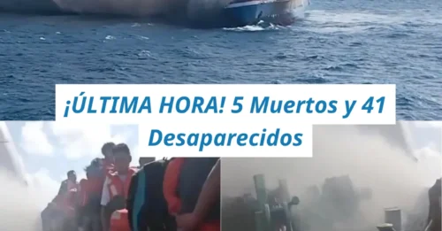 DRAMA EN EL OCÉANO: Tragedia en el mar: se incendia un ferri con 250 personas a bordo, deja 5 muertos y buscan desesperadamente a 41 desaparecidos