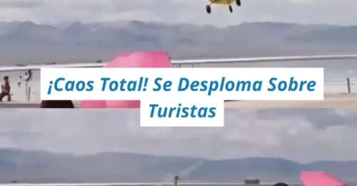 ¡DESPLOME DE HELICÓPTERO! El momento de horror en que un helicóptero turístico se desploma y cae sobre dos turistas en un popular mirador