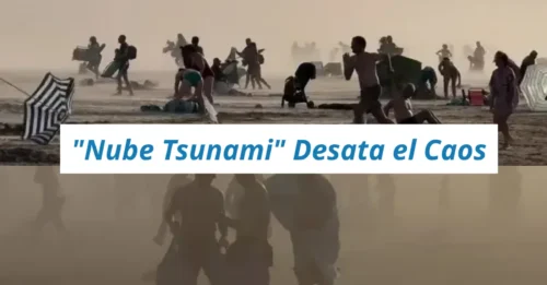 ¡ÚLTIMA HORA! Pánico en una playa de Francia por la llegada de una gigantesca 