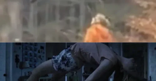 MYSTERY REVEALED: Creepy Video Shows Red-Coated Girl Appearing to FLOAT in Mid-Air as Horrified Witness Watches in Shock