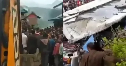 ¡ÚLTIMA HORA! TRAGEDIA EN LA MONTAÑA: Un autobús cae al abismo con 18 personas a bordo y deja al menos 8 muertos