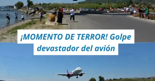 ¡EXPLOSIÓN DE TURBINA! Turista sufre una terrible lesión en la cabeza tras ser lanzada al suelo por la fuerza de los motores de un avión.